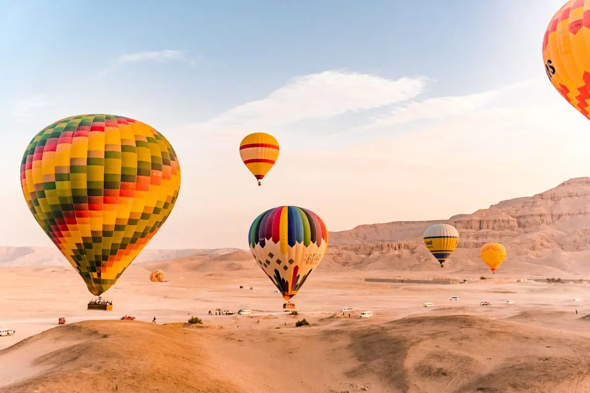 Hot Air Balloon Ride in Luxor, Egypt